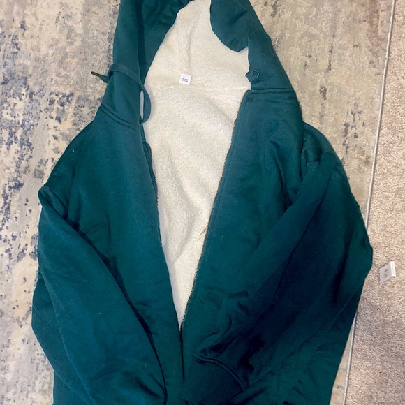 Oversized green fuzzy jacket - Picture 1 of 1